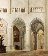Pieter Jansz Saenredam Interior of the Church of St Bavo at Haarlem Sweden oil painting artist